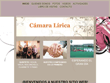 Tablet Screenshot of camaralirica.com